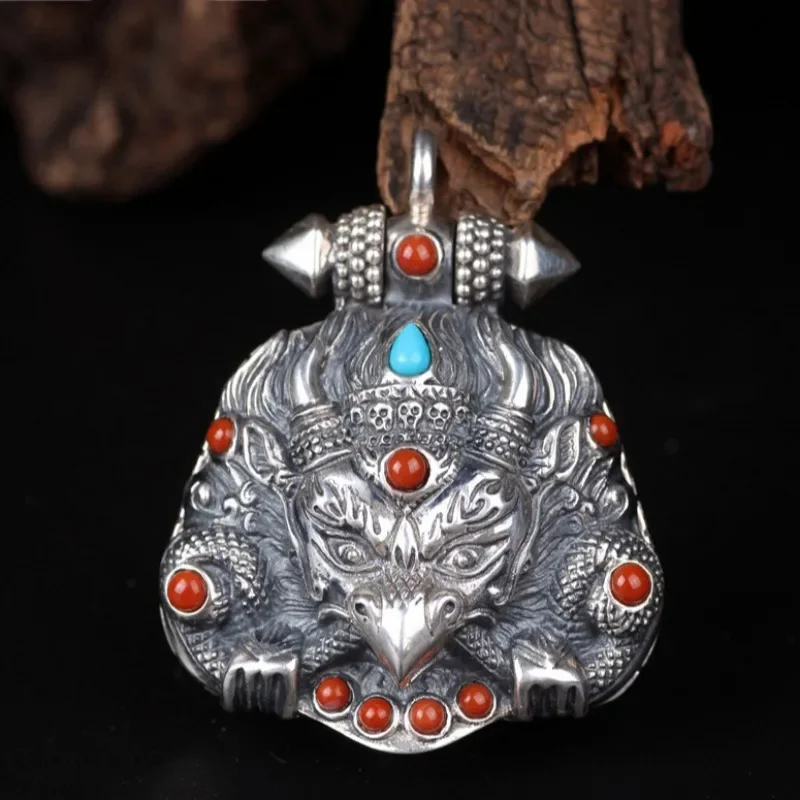 Silver 925 vintage roc bird ethnic style inlaid southern red tourmaline necklaces Gawu box pendant men's and women's jewelry
Silver 925 vintage roc bird ethnic style inlaid southern red tourmaline necklaces Gawu box pendant men's and women's jewelry