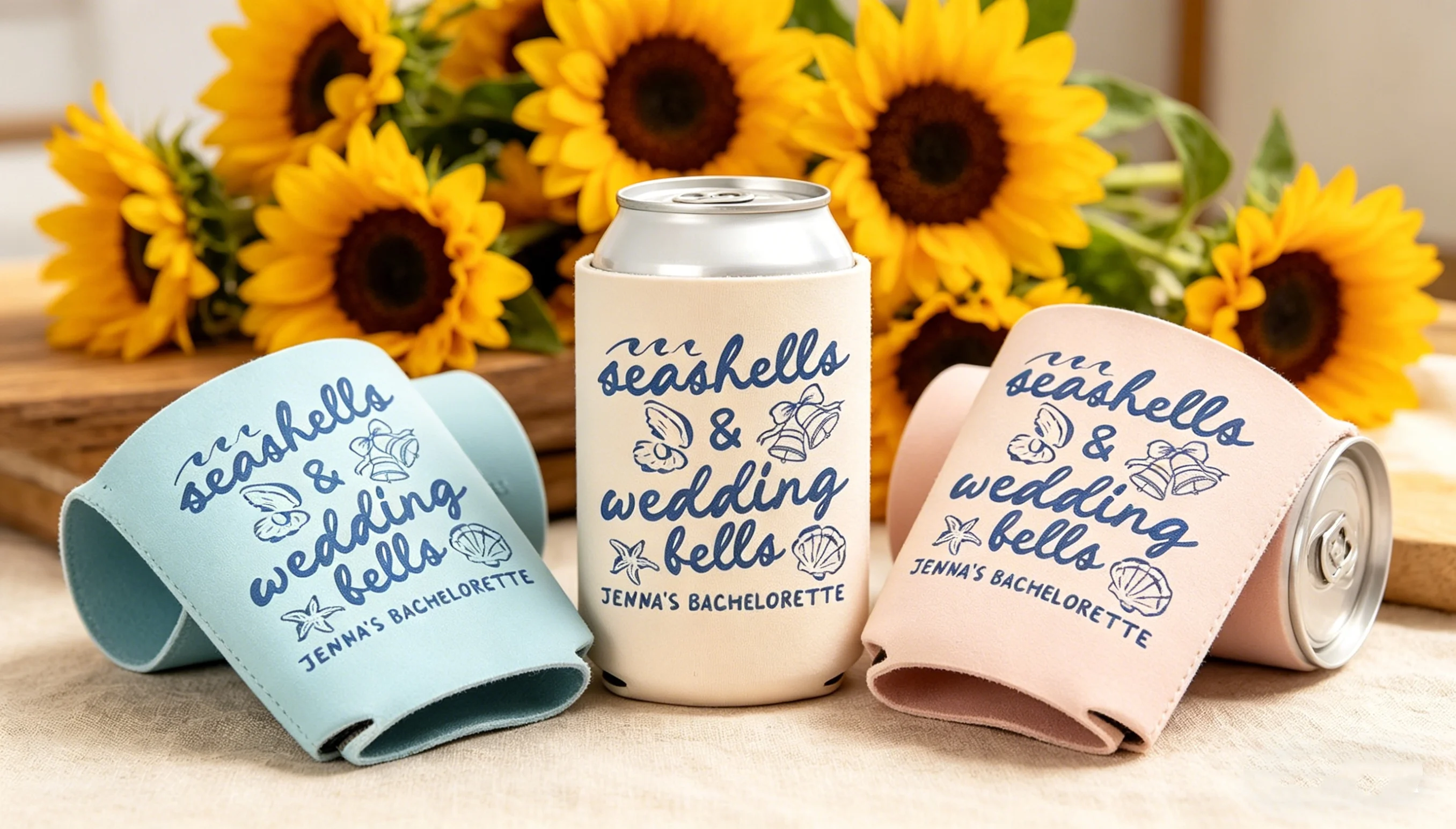 10/20/30pcs Regular and Slim Drink Can Sleeves for the Party Crew,Personalized Seashells And Wedding Bells Bachelorette Can Cool
10/20/30pcs Regular and Slim Drink Can Sleeves for the Party Crew,Personalized Seashells And Wedding Bells Bachelorette Can Cool