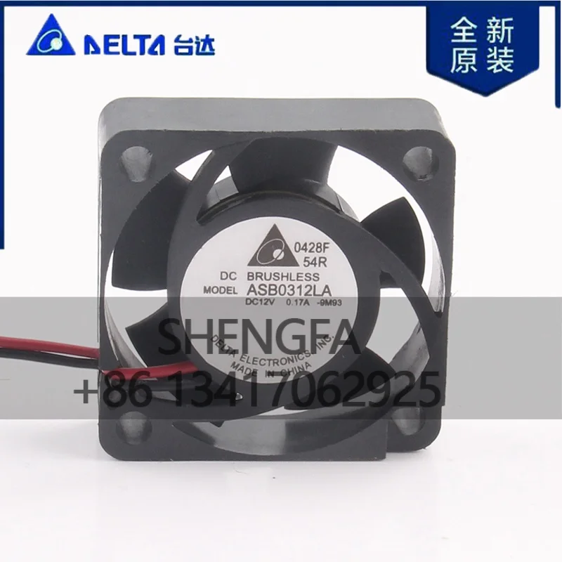 Cooling Fan ASB0312LA-9M93 Original Delta 5V 24V 48V DC 12V 0.17A AC EC 3010 30X30X10MM 3CM Device Ultra-quiet Two-wire Inverter
Cooling Fan ASB0312LA-9M93 Original Delta 5V 24V 48V DC 12V 0.17A AC EC 3010 30X30X10MM 3CM Device Ultra-quiet Two-wire Inverter