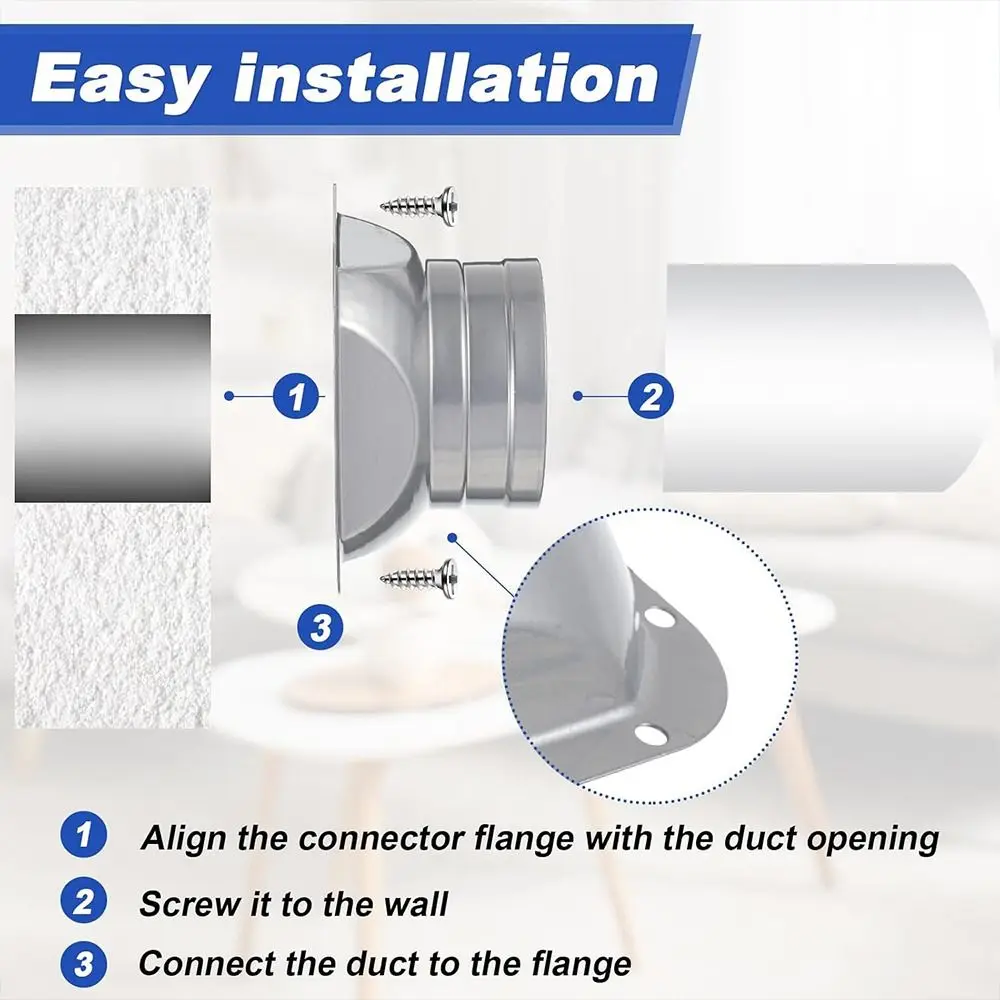 Practical Metal Pipe Air Vent Connector Round 4-10inch Flange Seat Exhaust Duct Connector Fresh Air System
Practical Metal Pipe Air Vent Connector Round 4-10inch Flange Seat Exhaust Duct Connector Fresh Air System