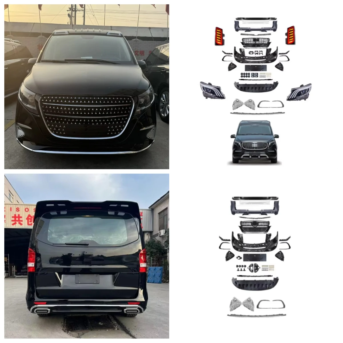 Stlf New Design Upgrades V300 Style Front Rear Bumper Grille Diffuser Headlights Taillights BodyKit For W447 Vito V260
Stlf New Design Upgrades V300 Style Front Rear Bumper Grille Diffuser Headlights Taillights BodyKit For W447 Vito V260
