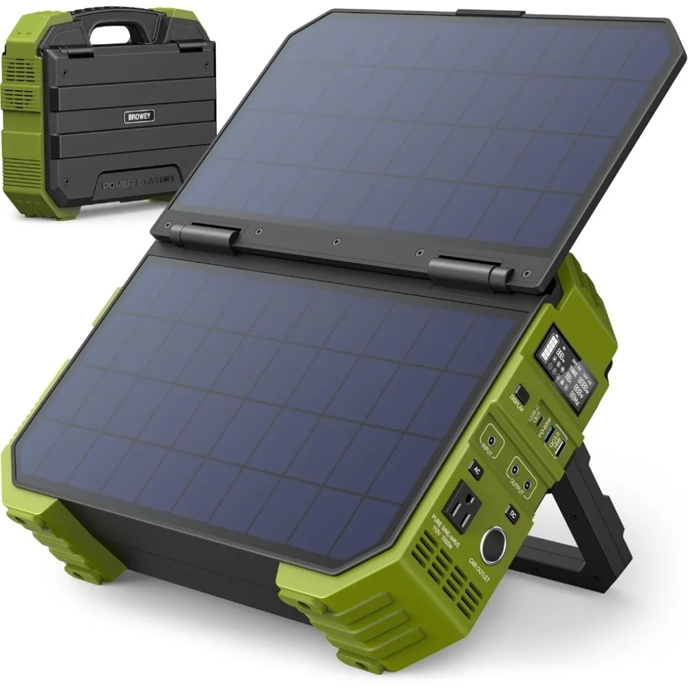 Portable Power Station 1000W with Built-in Solar Panel, 614WH/192000mAh LiFePO4 Battery Pack, Solar Generator
Portable Power Station 1000W with Built-in Solar Panel, 614WH/192000mAh LiFePO4 Battery Pack, Solar Generator
