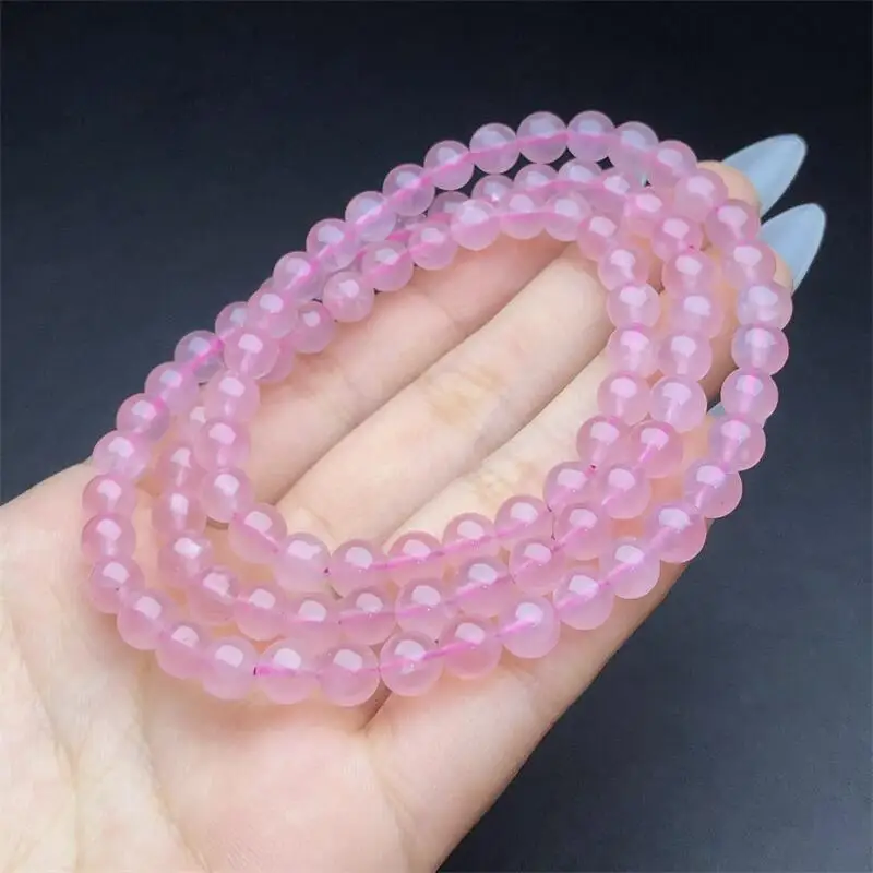 6MM Natural Rose Quartz Triple Circle Bracelet Fashion Reiki Gemstone Round Beads Jewelry Couple Holiday Gift 1PCS
6MM Natural Rose Quartz Triple Circle Bracelet Fashion Reiki Gemstone Round Beads Jewelry Couple Holiday Gift 1PCS
