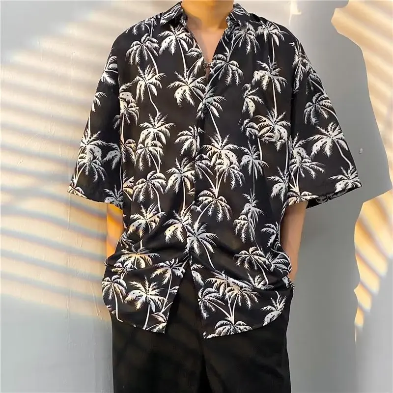 Men'S Short Sleeve Shirts Tropical Print Hawaiian Summer Shirts Big Size Beach Party Vacation Casual Clothing
Men'S Short Sleeve Shirts Tropical Print Hawaiian Summer Shirts Big Size Beach Party Vacation Casual Clothing