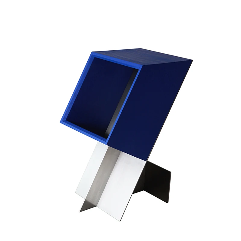 Design Magazine Cabinet Modern Simple Klein Blue Solid Wood Edge Cabinet Gold
Design Magazine Cabinet Modern Simple Klein Blue Solid Wood Edge Cabinet Gold