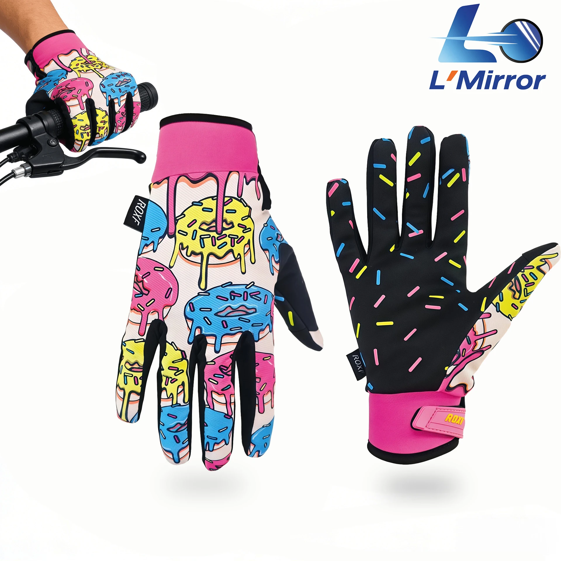 L●Mirror Cute Donut Cycling Gloves,Anti Slip Breathable Touch Screen Gloves for Mountain Bike Outdoor Riding Off Road Motorcycle
L●Mirror Cute Donut Cycling Gloves,Anti Slip Breathable Touch Screen Gloves for Mountain Bike Outdoor Riding Off Road Motorcycle