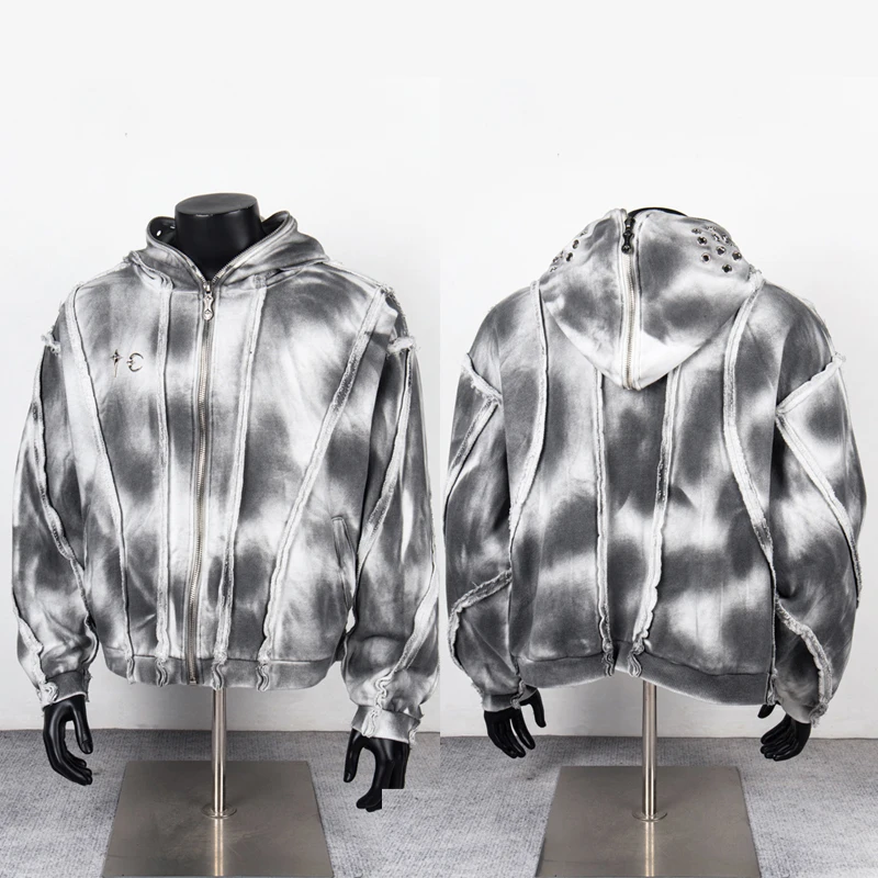 Korean Fashion THUG CLUB Jacket Destroy Do Old Camo Zipper Sweatshirts High Street Loose Casual Thug Club Hoodie Men Women
Korean Fashion THUG CLUB Jacket Destroy Do Old Camo Zipper Sweatshirts High Street Loose Casual Thug Club Hoodie Men Women