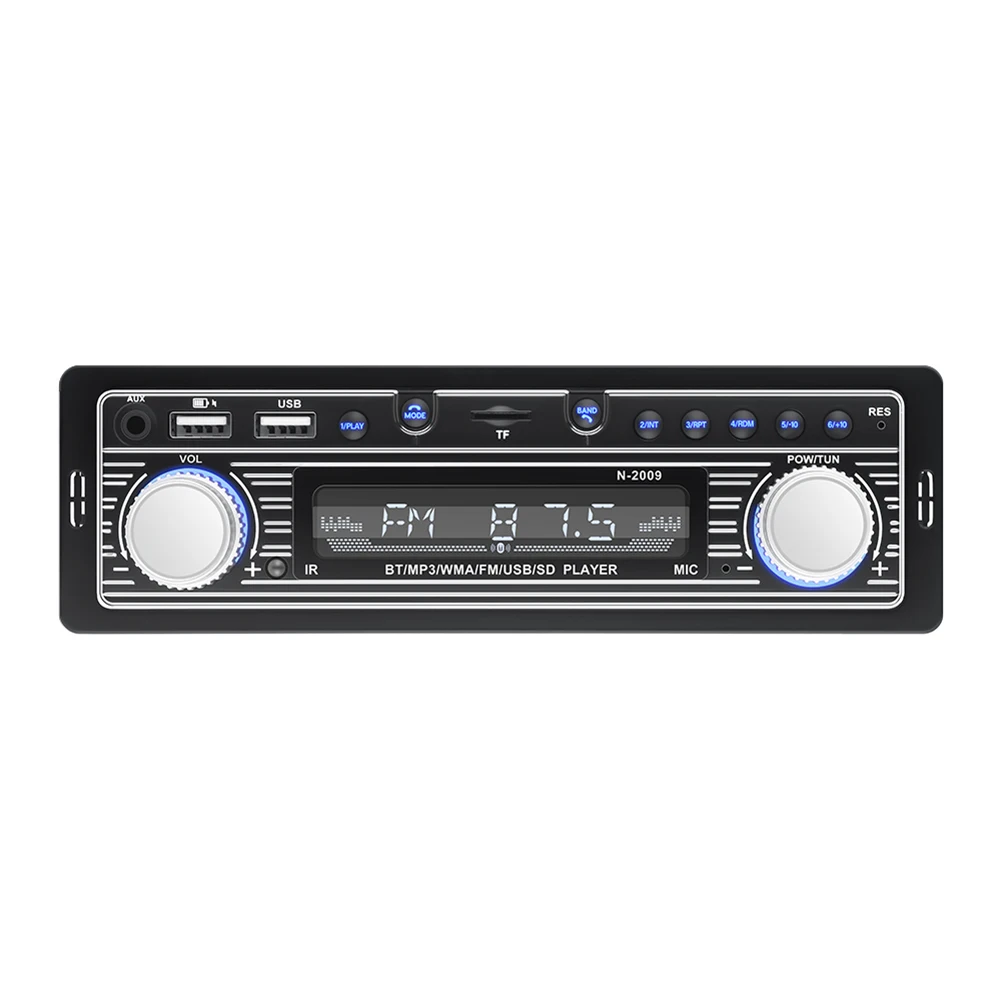 Автомобильный радиоприемник MP3-плеер USB AUX FM аудио стереоприемник Bluetooth-совместимый с дистанционным управлением авторадио аксессуары для электроники
Автомобильный радиоприемник MP3-плеер USB AUX FM аудио стереоприемник Bluetooth-совместимый с дистанционным управлением авторадио аксессуары для электроники