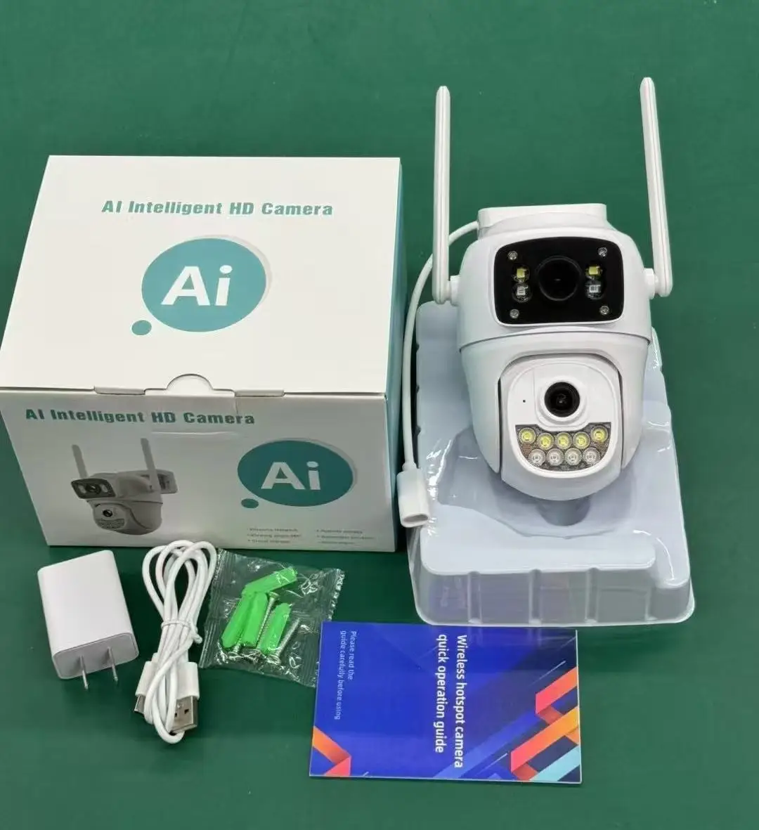 4MP Hi-Easy APP Full Color Wireless PTZ IP Dome Camera AI Humanoid Detection Home Security CCTV Baby Monitor
4MP Hi-Easy APP Full Color Wireless PTZ IP Dome Camera AI Humanoid Detection Home Security CCTV Baby Monitor