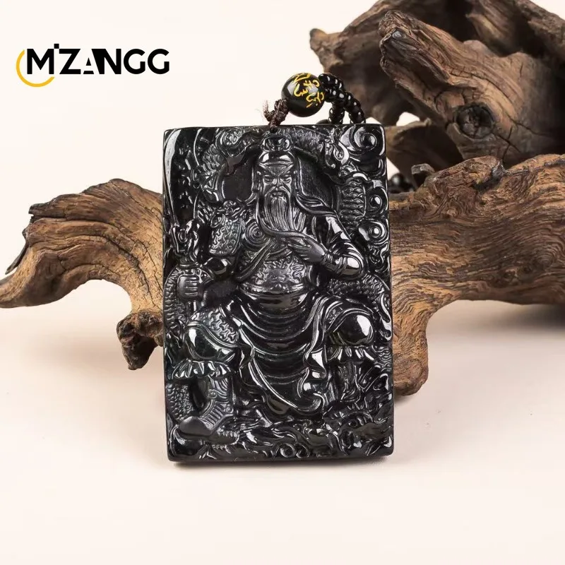 Natural Jadeite Black Jade Dragon-Riding Guan Yu Pendant High-Quality Exquisite Ice-Type Jade Necklace Men & Women Stylish Gift
Natural Jadeite Black Jade Dragon-Riding Guan Yu Pendant High-Quality Exquisite Ice-Type Jade Necklace Men & Women Stylish Gift