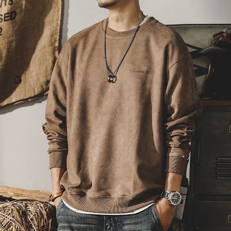 ARENS American Vintage Suede Sweatshirt Men's Autumn Winter New Trendy Loose Round Neck Patchwork Print Letter Loose Top
ARENS American Vintage Suede Sweatshirt Men's Autumn Winter New Trendy Loose Round Neck Patchwork Print Letter Loose Top