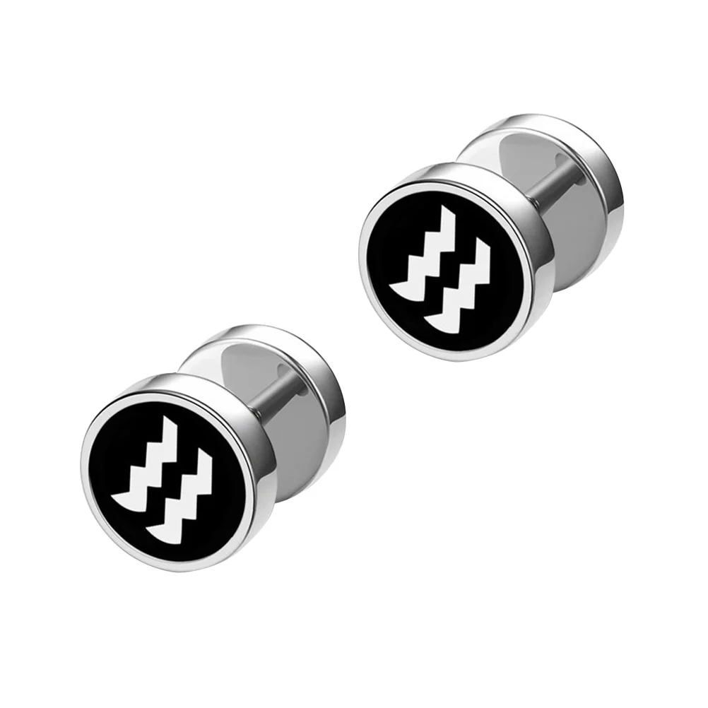 Zodiac Sign Earrings Locking Backs Stainless Steel Korean Fashion Aquarius Stud for Men Safety Earings Screw
Zodiac Sign Earrings Locking Backs Stainless Steel Korean Fashion Aquarius Stud for Men Safety Earings Screw