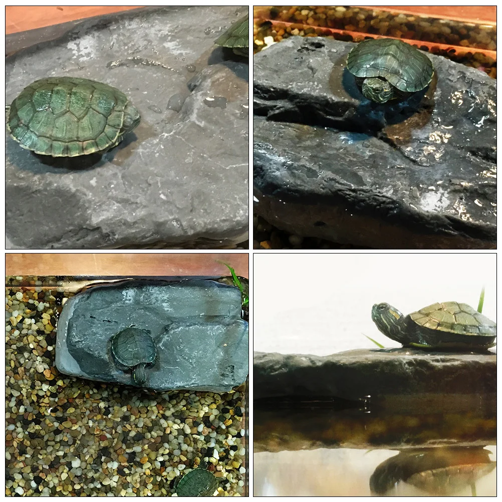 Turtle Bask Platform 1Pcs Light Grey Simulation Stone Decor Durable Safe Resin Climbing Ornament Fresh Salt Water 
Turtle Bask Platform 1Pcs Light Grey Simulation Stone Decor Durable Safe Resin Climbing Ornament Fresh Salt Water