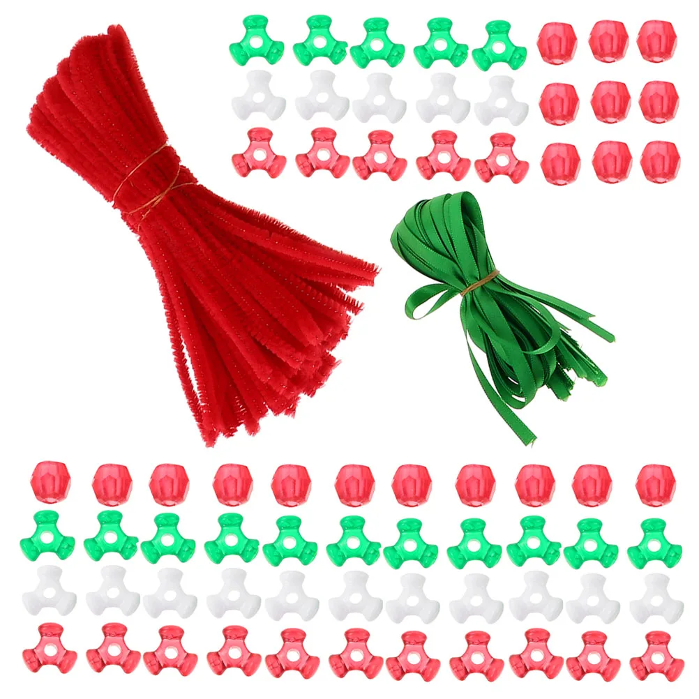 1 set Christmas naments Kit Bead Craft Supplies Red Chenille Stems Plastic DIY Decorations Gifts Set Accessories
1 set Christmas naments Kit Bead Craft Supplies Red Chenille Stems Plastic DIY Decorations Gifts Set Accessories