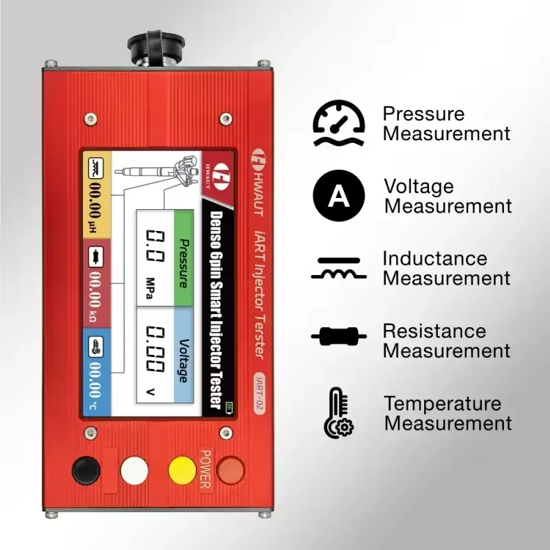 For Den-so 6-Pin Portable iART Injector Tester Smart Injectors Testing Voltage Inductance Resistance Temperature Pressure
For Den-so 6-Pin Portable iART Injector Tester Smart Injectors Testing Voltage Inductance Resistance Temperature Pressure