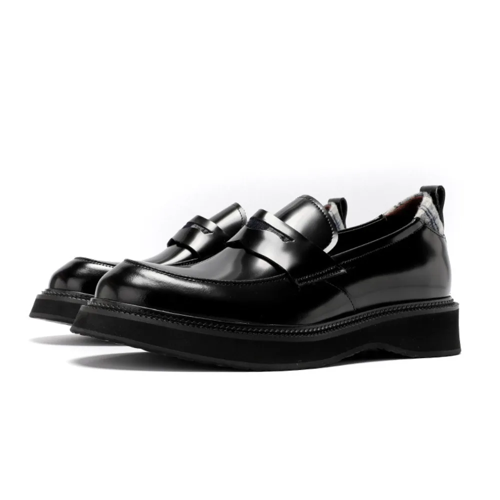 Genuine Full Grain Leather Men's Loafers British Style Slip on Thick Sole Increased Height Casual Leather Shoes Trendy
Genuine Full Grain Leather Men's Loafers British Style Slip on Thick Sole Increased Height Casual Leather Shoes Trendy