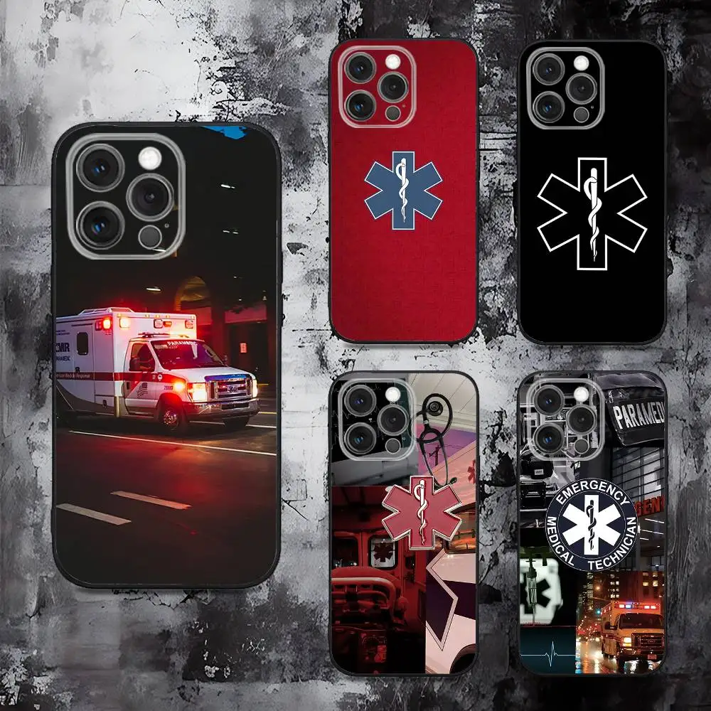 EMT EMS Ambulance Phone Case For iPhone 16,15,14,13,12,11,Pro,Max,Plus,X,XS,SE,E,Mini,Soft Silicone Black Case
EMT EMS Ambulance Phone Case For iPhone 16,15,14,13,12,11,Pro,Max,Plus,X,XS,SE,E,Mini,Soft Silicone Black Case