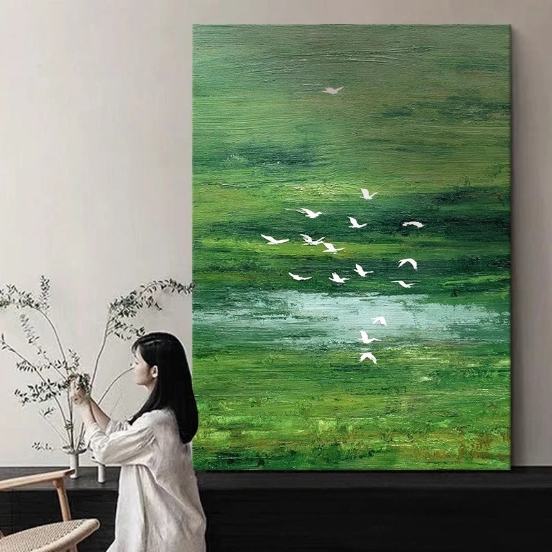 Modern simplicity, purely hand-painted, oil painting, healing department, living room decoration, Nordic
Modern simplicity, purely hand-painted, oil painting, healing department, living room decoration, Nordic