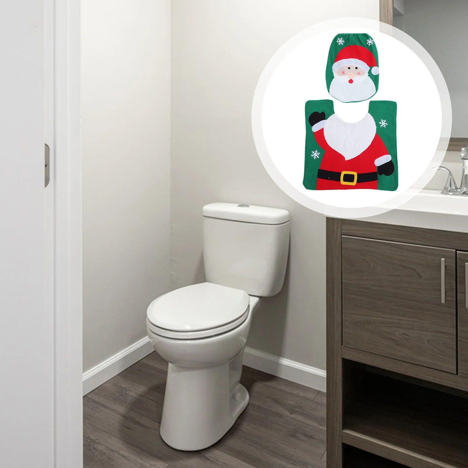 1Set Christmas Toilet Floor Mat Set Xmas Decorative Toilet Lid Protector Polyester Soft Floor Cushion Removable Easy Clean
1Set Christmas Toilet Floor Mat Set Xmas Decorative Toilet Lid Protector Polyester Soft Floor Cushion Removable Easy Clean