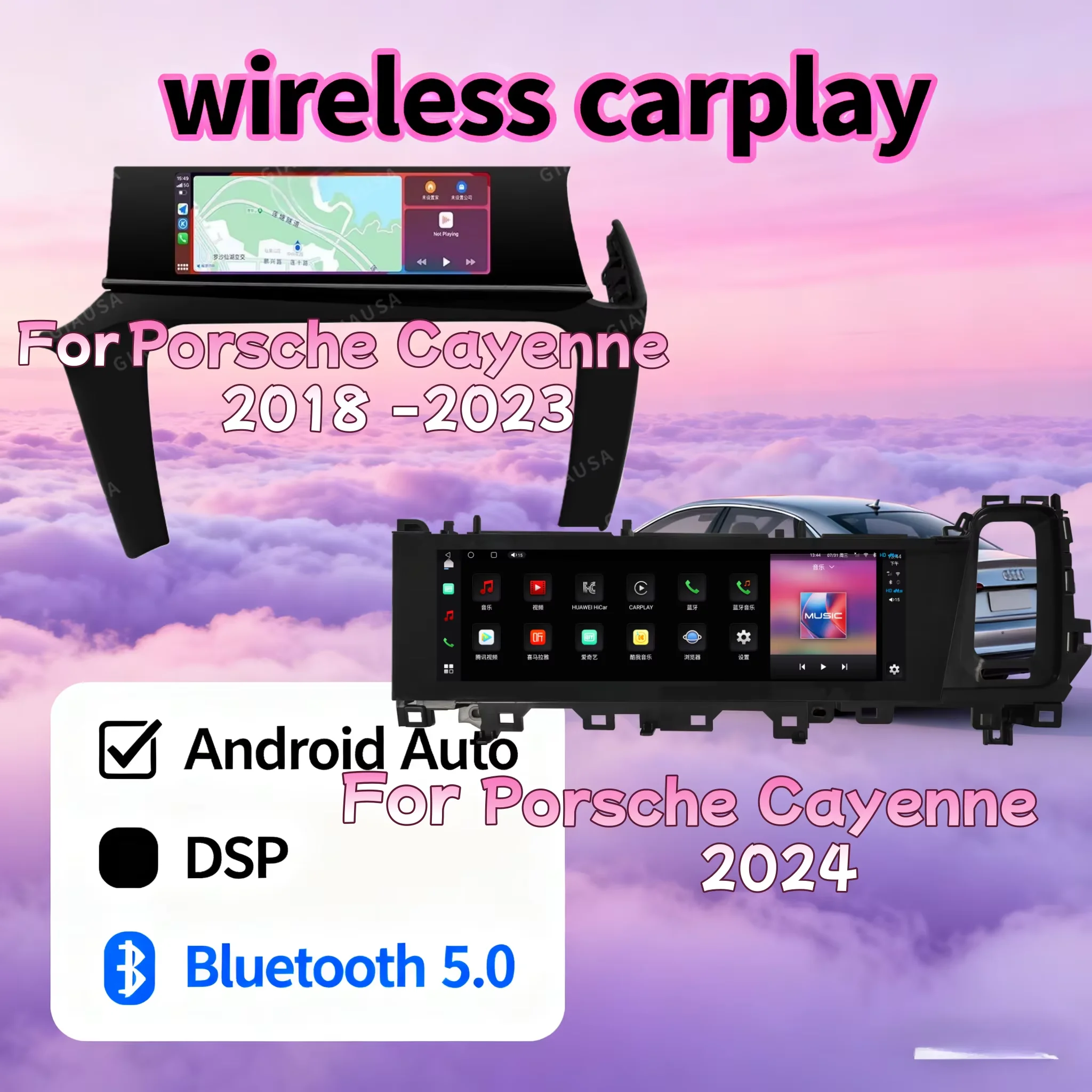 New Copilot Touch Screen For Porsche Cayenne 2018 2019 2020-2023 2024 Car Multimedia Panel Display Unit CarPlay Android 13.0 DSP
New Copilot Touch Screen For Porsche Cayenne 2018 2019 2020-2023 2024 Car Multimedia Panel Display Unit CarPlay Android 13.0 DSP