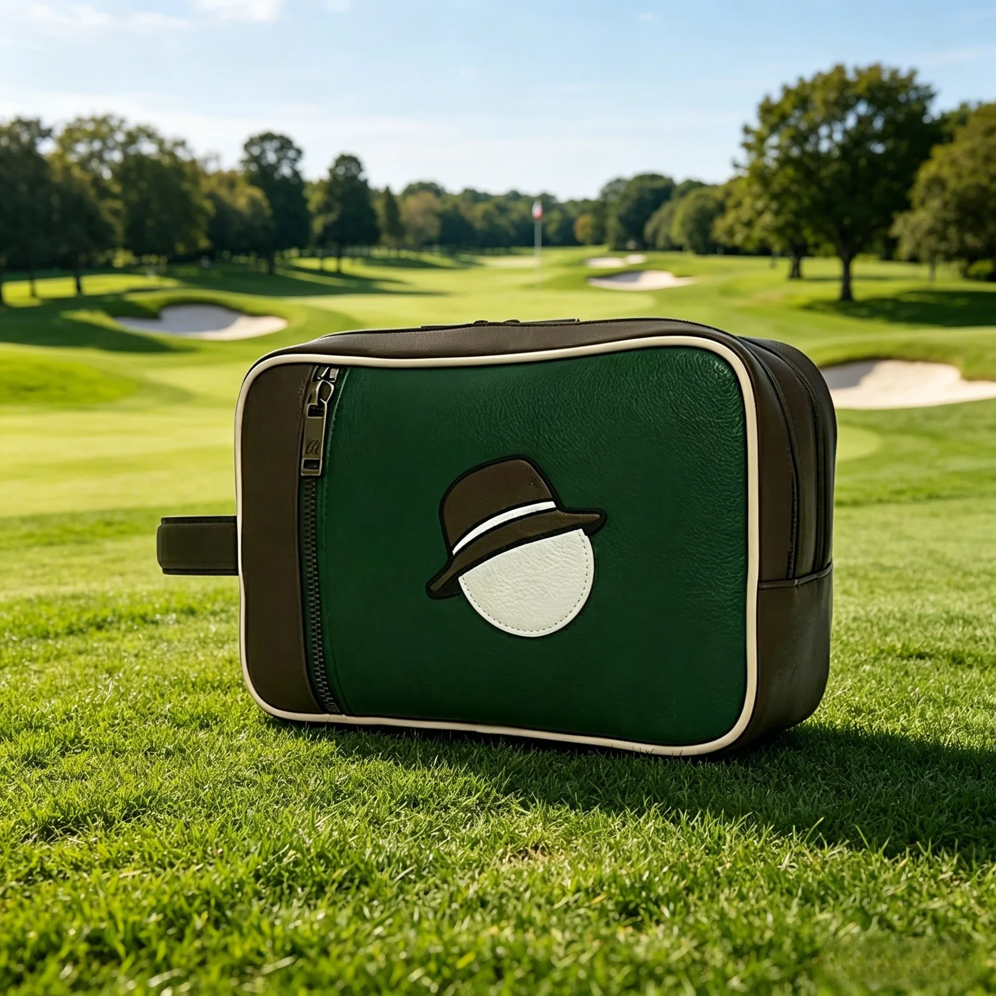 Waterproof Luxury PU Leather Golf Pouch Classic Contrast Golf Handbag Vintage Character Outdoor Sport Accessory Organizer Bag
Waterproof Luxury PU Leather Golf Pouch Classic Contrast Golf Handbag Vintage Character Outdoor Sport Accessory Organizer Bag