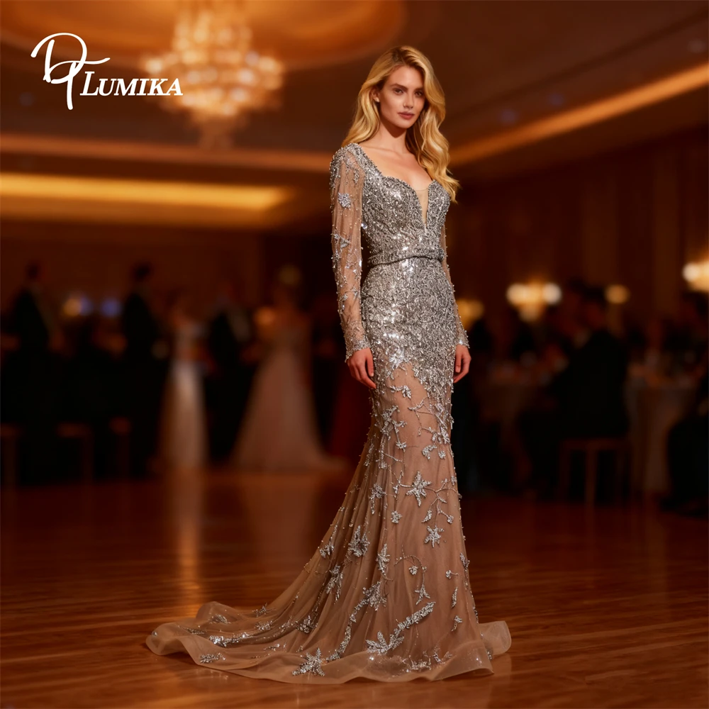 DTLumika Luxury Handsewn Long Evening Dress for Women Full Illusion Sleeves Womens Formal Occasion Dress High End Customized
DTLumika Luxury Handsewn Long Evening Dress for Women Full Illusion Sleeves Womens Formal Occasion Dress High End Customized