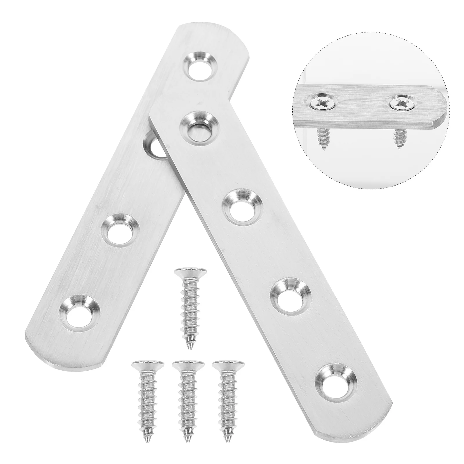 10Sets Stainless Steel Corner Brace Flat Straight Brace Plates Joining Plate Connector Metal Fixing Bracket for DIY Furniture 
10Sets Stainless Steel Corner Brace Flat Straight Brace Plates Joining Plate Connector Metal Fixing Bracket for DIY Furniture