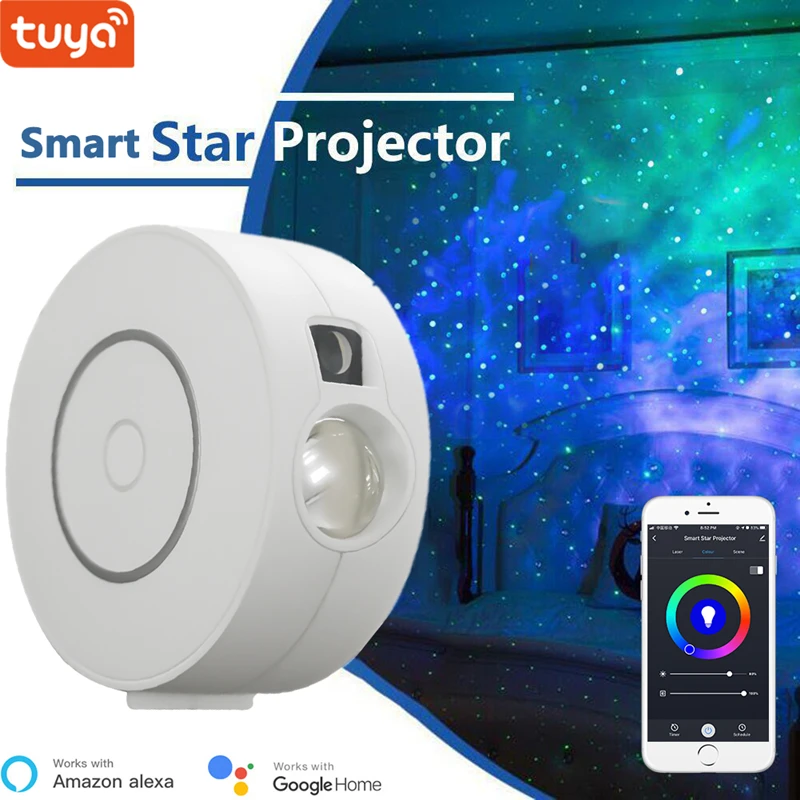 Tuya Smart Star Projector WiFi Laser Starry Sky Projector Waving Night Light Led Colorful APP Wireless Control Alexa Compatible
Tuya Smart Star Projector WiFi Laser Starry Sky Projector Waving Night Light Led Colorful APP Wireless Control Alexa Compatible