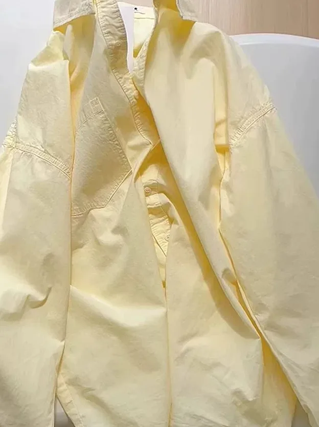Classic Yellow Cotton Linen Men's Shirt Casual Long Sleeve Pocket Design Workwear Style Comfortable Breathable Spring Autumn
Classic Yellow Cotton Linen Men's Shirt Casual Long Sleeve Pocket Design Workwear Style Comfortable Breathable Spring Autumn