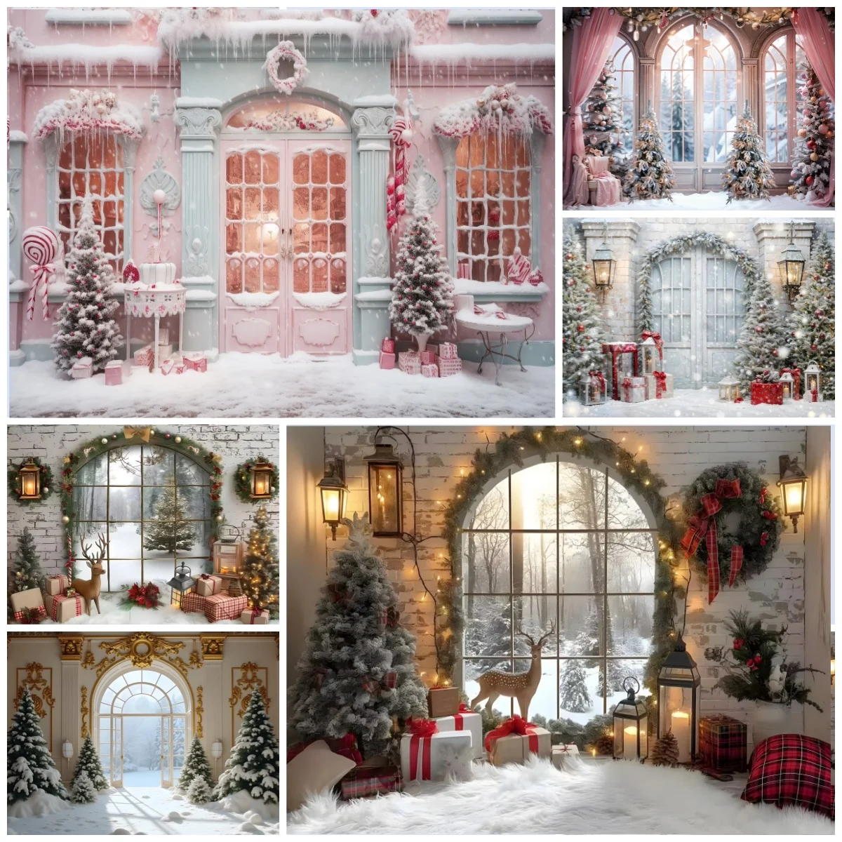 Pink Christmas Candy Store Backgrounds For Photographs Christmas Tree White Window Family Party Christmas Photography Backdrop
Pink Christmas Candy Store Backgrounds For Photographs Christmas Tree White Window Family Party Christmas Photography Backdrop