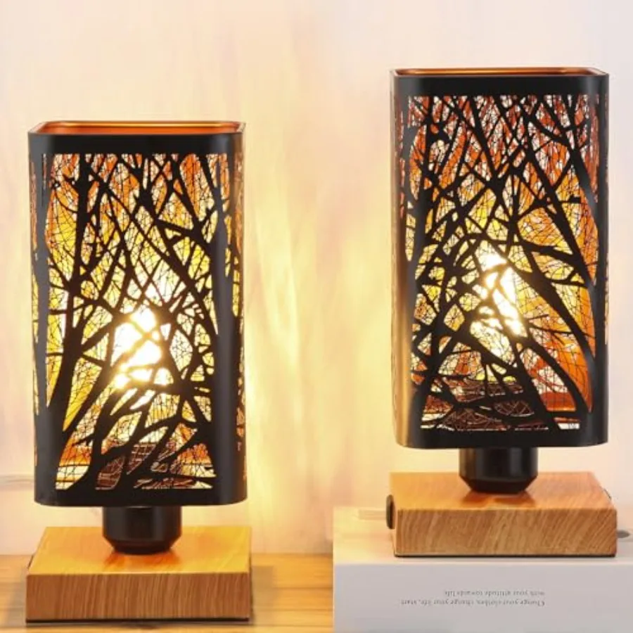 Rustic Table Lamp set of 2 with Dimmer, Small Black Industry Metal bedside Lamp fully Dimmable, Night Light for,Bedroom Nightst
Rustic Table Lamp set of 2 with Dimmer, Small Black Industry Metal bedside Lamp fully Dimmable, Night Light for,Bedroom Nightst