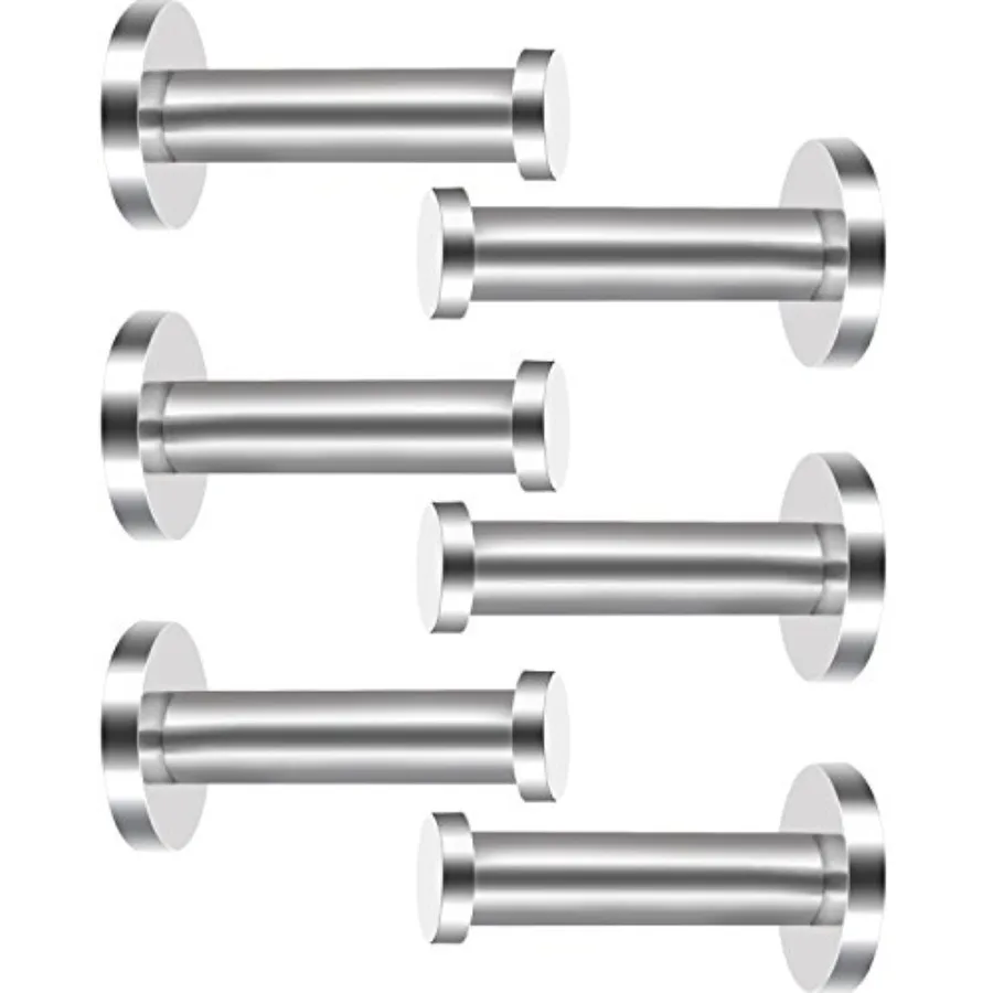 6 Pieces Stainless Steel Wall Mount Robe Coat Hook Towel Wall Hook 3 Inch, Silver
6 Pieces Stainless Steel Wall Mount Robe Coat Hook Towel Wall Hook 3 Inch, Silver