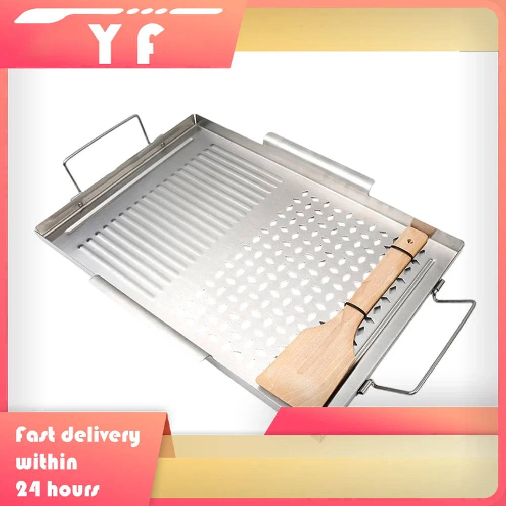Versatile Large Non-Stick Grill Plate Perfect For Outdoor Outdoor BBQ Grill Pan Non-Stick Home Baking Tray Grill Plate Camping
Versatile Large Non-Stick Grill Plate Perfect For Outdoor Outdoor BBQ Grill Pan Non-Stick Home Baking Tray Grill Plate Camping
