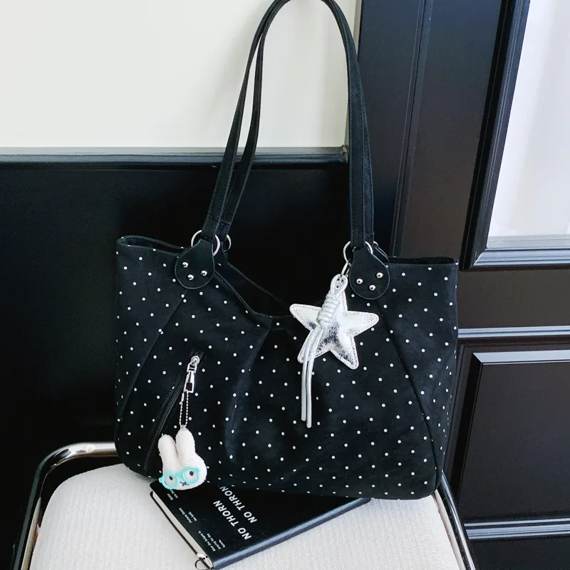 Vintage Polka Dot Pu Shoulder Bags for Women Versatile Large Capacity Ladies Tote Bag Simple College Students Girls Handbags
Vintage Polka Dot Pu Shoulder Bags for Women Versatile Large Capacity Ladies Tote Bag Simple College Students Girls Handbags