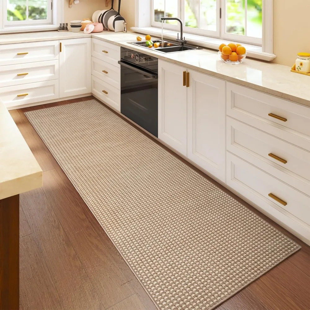 Boho Style 2x6 Feet Non-Slip Woven Runner Rugs for Hallways, Washable Soft Floor Mats for Entryways and Laundry Rooms
Boho Style 2x6 Feet Non-Slip Woven Runner Rugs for Hallways, Washable Soft Floor Mats for Entryways and Laundry Rooms