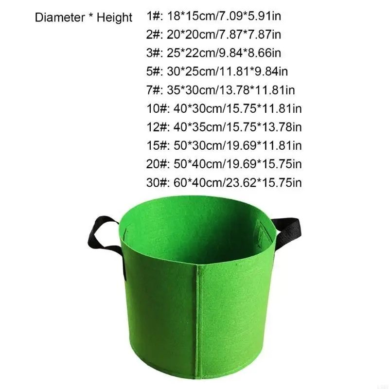 L9BE Plant Grow Bag Nonwoven Fabric Pots Plant Growing Bags Vegetable Planter Bags
L9BE Plant Grow Bag Nonwoven Fabric Pots Plant Growing Bags Vegetable Planter Bags