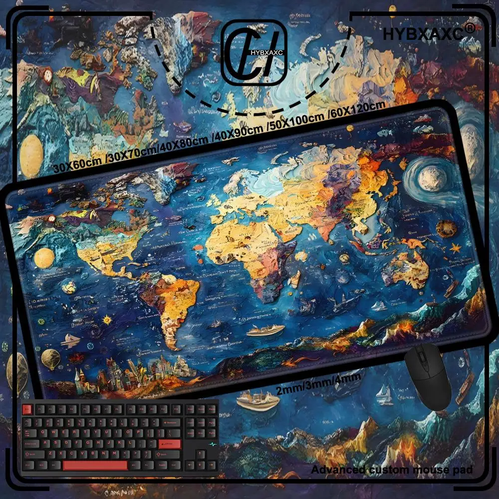 Fantasy Colorful World Map Keyboard Desk Pad for Gamers HYBXAXC Accessory for Large with Laptops and Keyboards Gaming Desk Mat
Fantasy Colorful World Map Keyboard Desk Pad for Gamers HYBXAXC Accessory for Large with Laptops and Keyboards Gaming Desk Mat