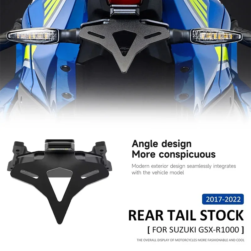 For Suzuki GSX-R1000 GSXR1000 2017-2022 Motorcycle Rear Short Tail Stock Tidy License Plate Holder Tailstock Bracket LED Light
For Suzuki GSX-R1000 GSXR1000 2017-2022 Motorcycle Rear Short Tail Stock Tidy License Plate Holder Tailstock Bracket LED Light