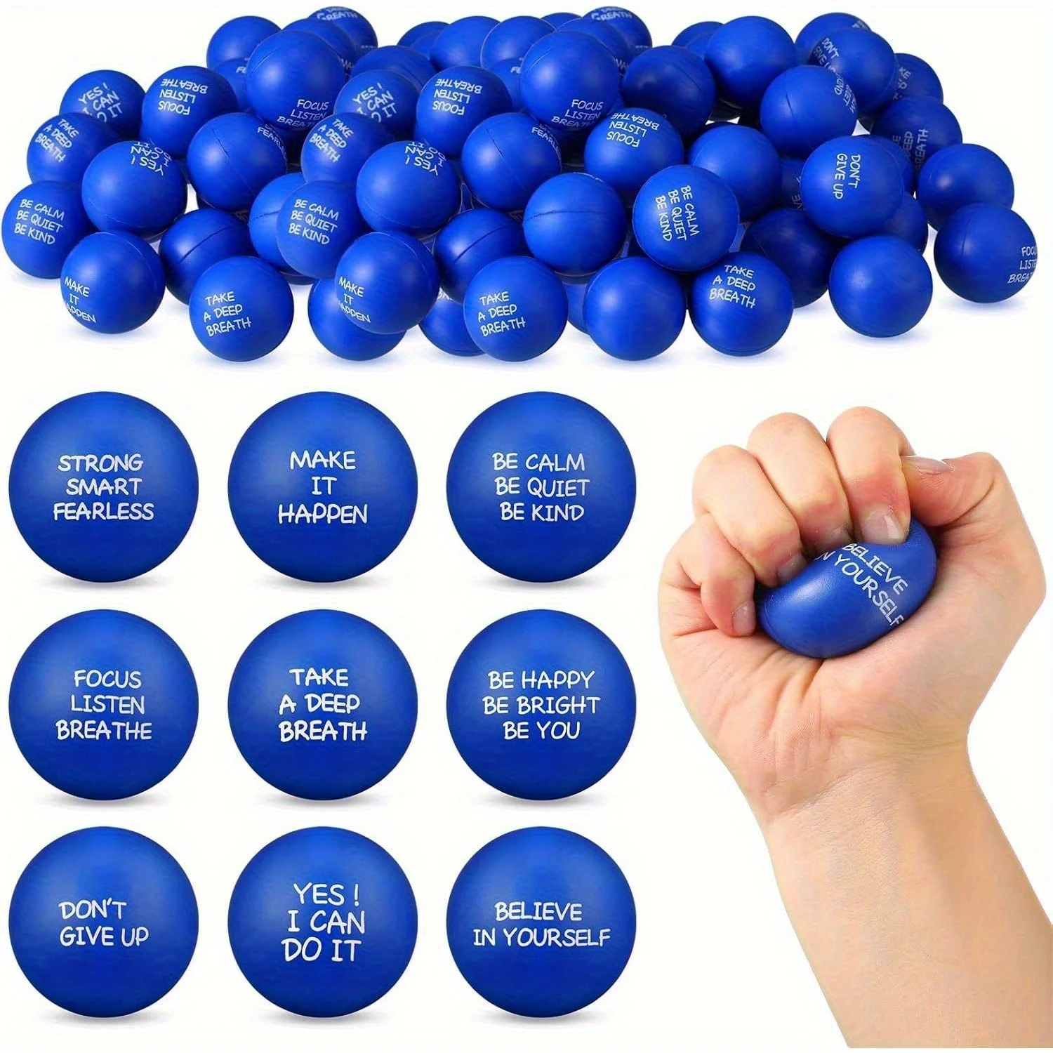 18/36PcsMotivational PU StressReliefBalls,EncouragingAnxiety&AngerManagementToys forAdults,SmallTherapyFidgetGifts forValentines
18/36PcsMotivational PU StressReliefBalls,EncouragingAnxiety&AngerManagementToys forAdults,SmallTherapyFidgetGifts forValentines