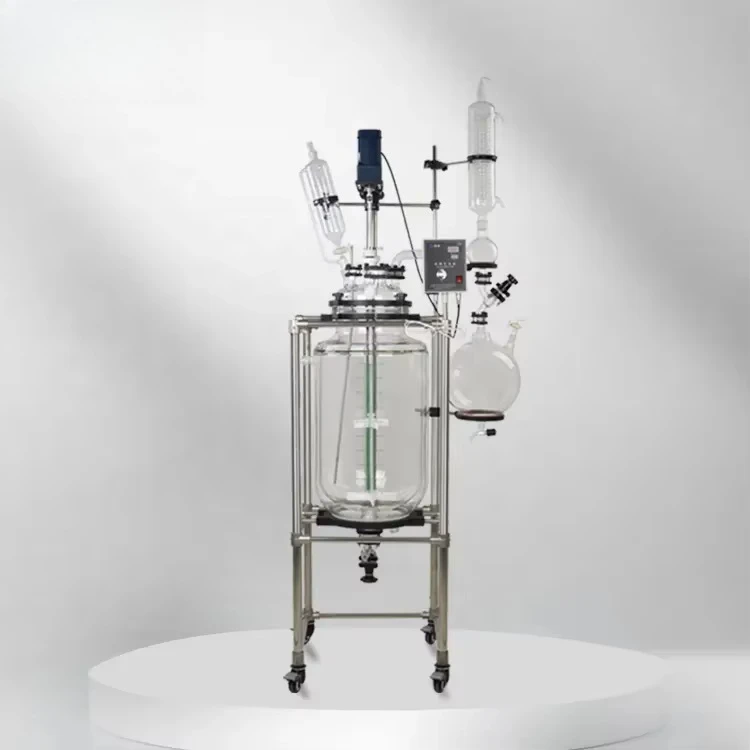 500mL 1L 5L 10L 20L 50L 100L 200L Lab Pilot Batch Vessel Agitator Tank Double Layer Jacketed Glass Reactor
500mL 1L 5L 10L 20L 50L 100L 200L Lab Pilot Batch Vessel Agitator Tank Double Layer Jacketed Glass Reactor