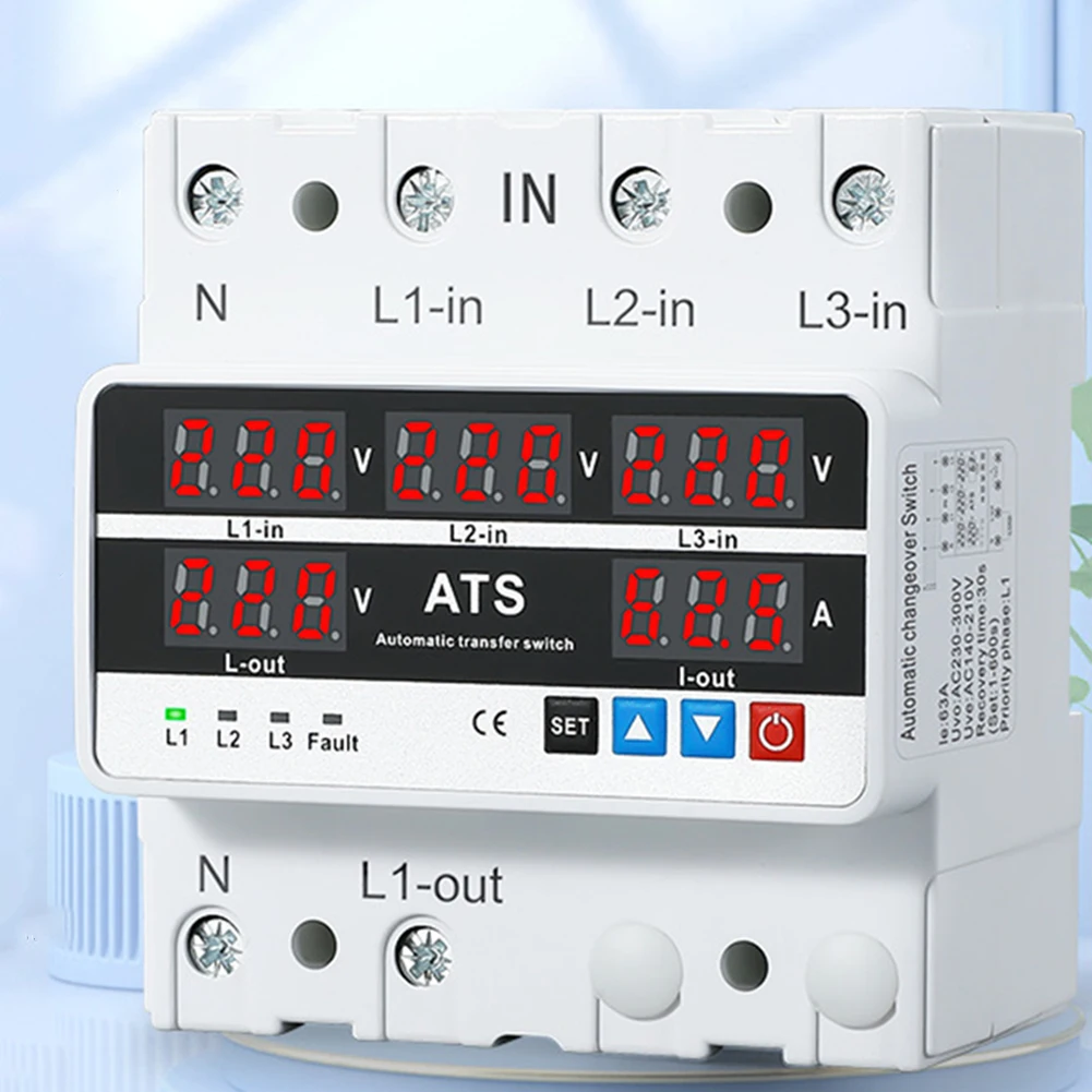 3-phase 4-wire Over/under Voltage Converter With 4 Input 2 Output 220V Protector Equipped With A Clear LCD Display
3-phase 4-wire Over/under Voltage Converter With 4 Input 2 Output 220V Protector Equipped With A Clear LCD Display
