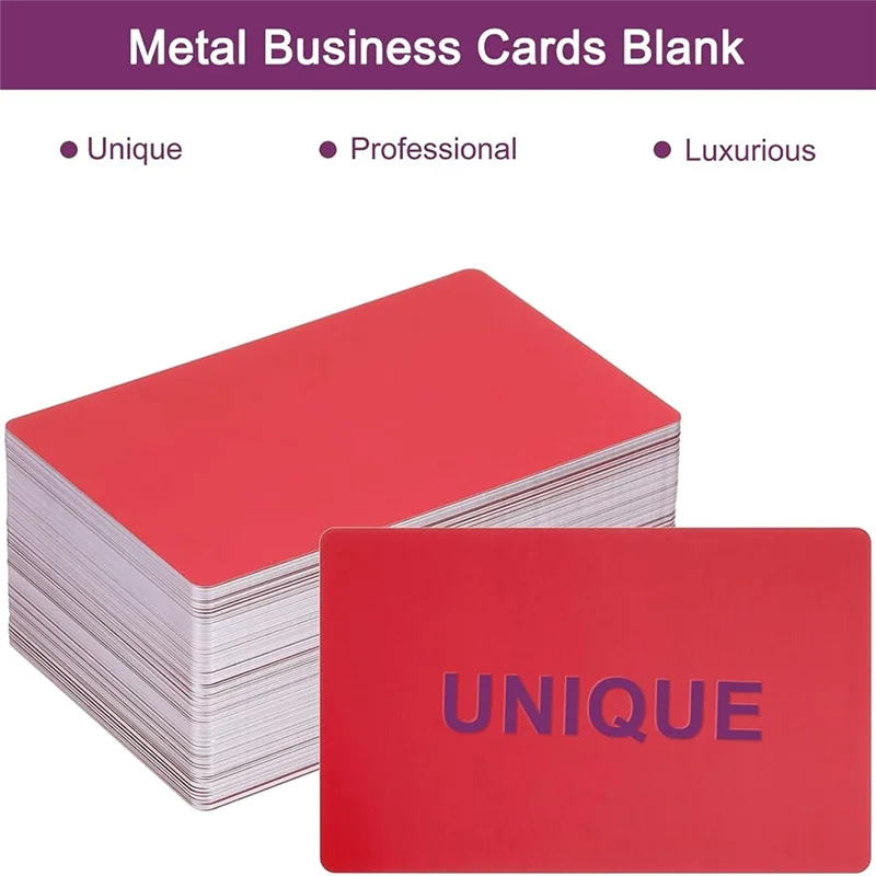PZHI-150Pcs Metal Business Card Blanks,1/64In Thick 3.4 X 2In Aluminum Laser Engraving Material For DIY Business Cards
PZHI-150Pcs Metal Business Card Blanks,1/64In Thick 3.4 X 2In Aluminum Laser Engraving Material For DIY Business Cards