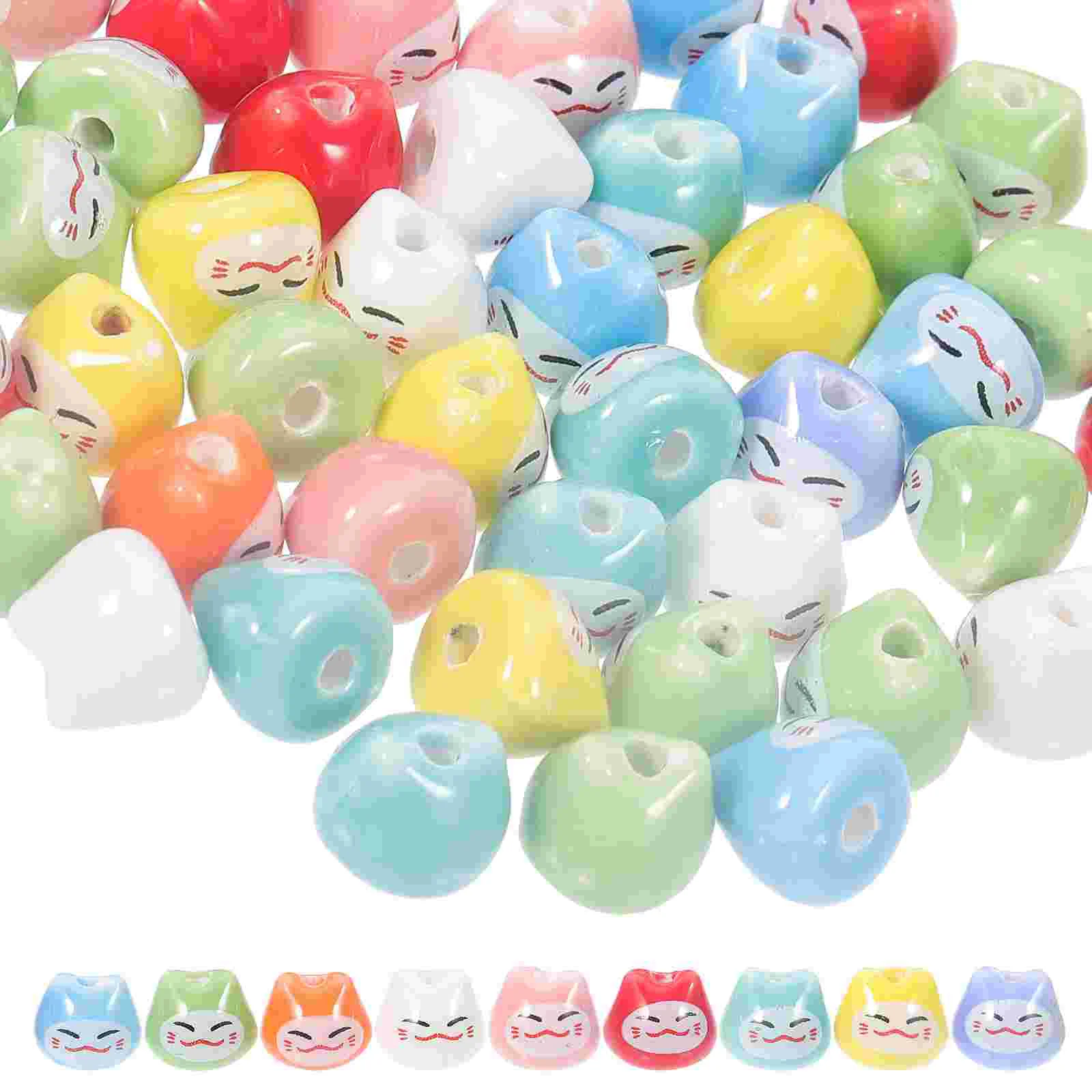 50 Pcs Lucky Cat Beaded Bracelet Charms for Jewelry Making DIY Craft Necklace Decoration
50 Pcs Lucky Cat Beaded Bracelet Charms for Jewelry Making DIY Craft Necklace Decoration