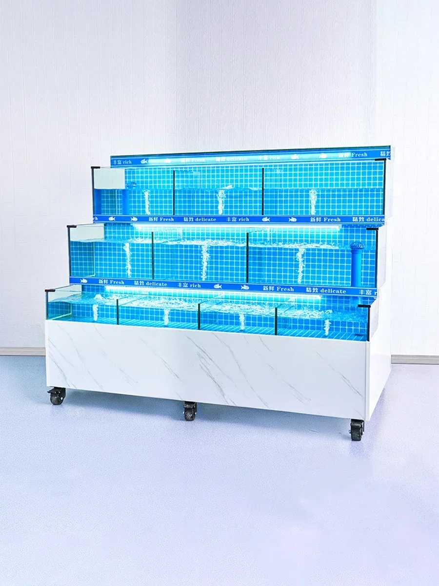 Seafood pond Commercial constant temperature integrated mobile fish tank Freshwater seawater dual temperature double control
Seafood pond Commercial constant temperature integrated mobile fish tank Freshwater seawater dual temperature double control