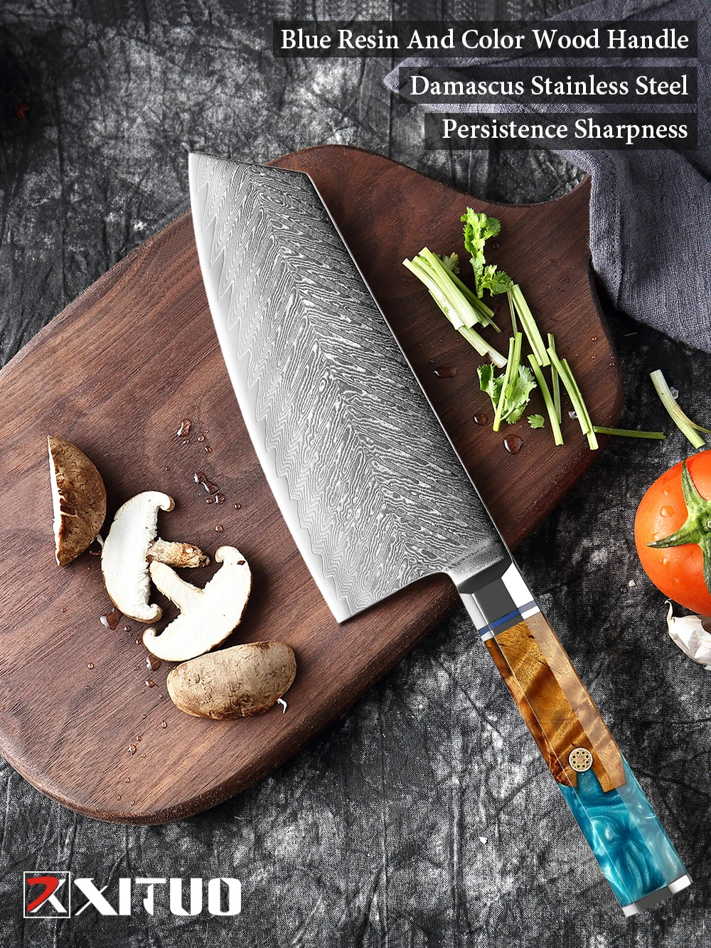 Damascus Steel 7 Inch Chinese Kitchen Knife Sharp Household Slicing Knife Cleaver Ladies Specialized Knife Ergonomic Handle
Damascus Steel 7 Inch Chinese Kitchen Knife Sharp Household Slicing Knife Cleaver Ladies Specialized Knife Ergonomic Handle