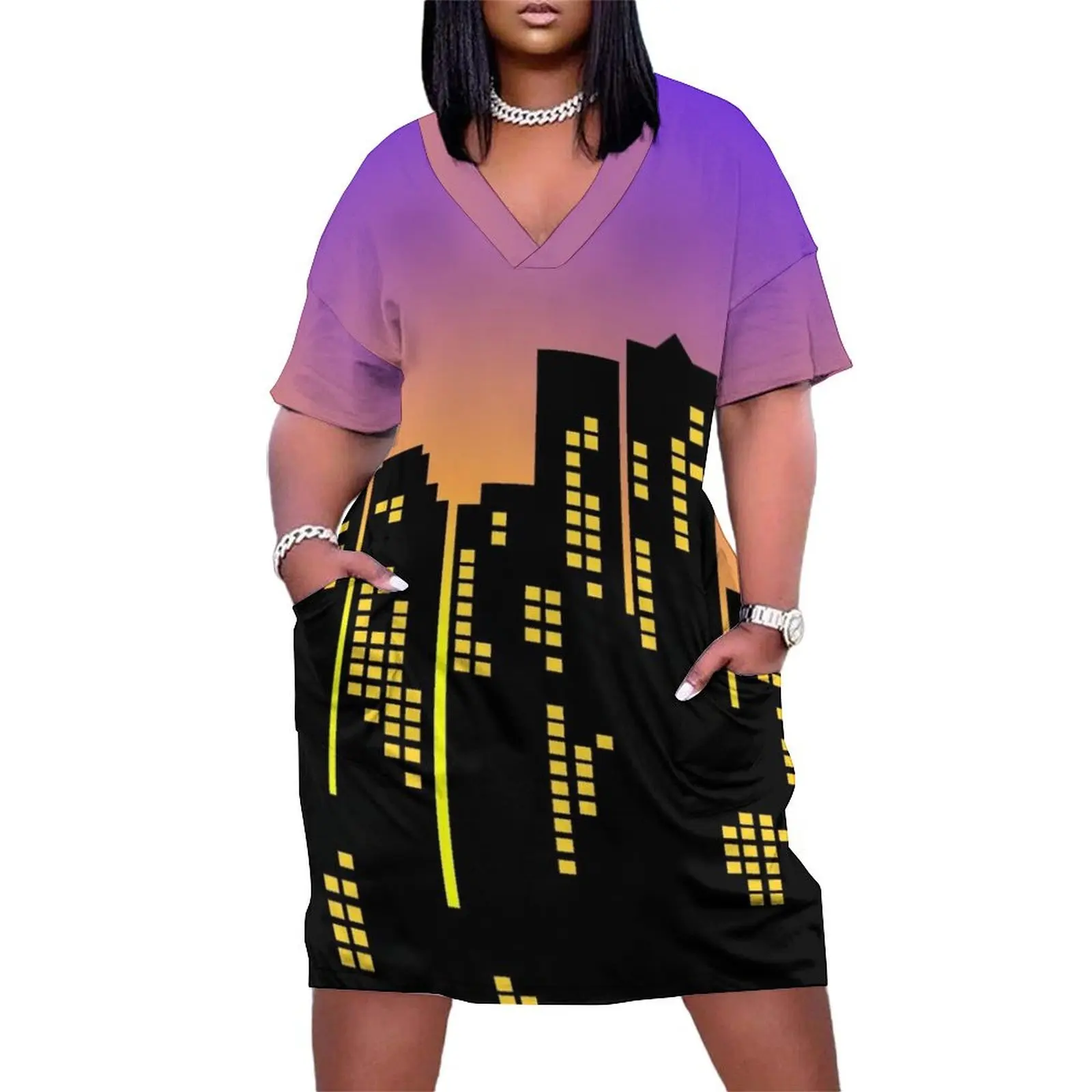 City at night Loose Pocket Dress elegant evening dresses for women 2025 african dresses for woman elegant dresses plus sizes
City at night Loose Pocket Dress elegant evening dresses for women 2025 african dresses for woman elegant dresses plus sizes