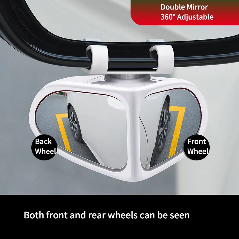 Car Blind Spot Mirror Front Wheel Auxiliary Rearview Double-Sided Mirror Wide Angle Mirror 360 Degree Adjustable for Cars SUV
Car Blind Spot Mirror Front Wheel Auxiliary Rearview Double-Sided Mirror Wide Angle Mirror 360 Degree Adjustable for Cars SUV