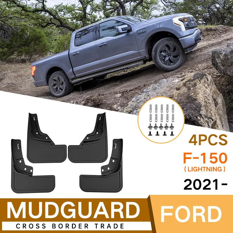Mud Flaps for Ford F-150 Lightning 2021 Lightning Splash Guards Fender MudFlaps Front Rear Mudguards Car Accessories
Mud Flaps for Ford F-150 Lightning 2021 Lightning Splash Guards Fender MudFlaps Front Rear Mudguards Car Accessories