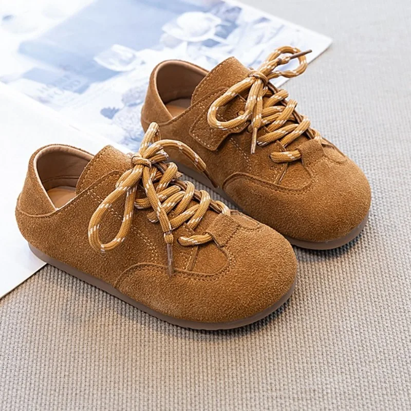 Children Boys Girls Fashion Retro Round Toe Cowhide Soft Leather Kids Flat Shoes Toddler Versatile Children Casual Single Shoes
Children Boys Girls Fashion Retro Round Toe Cowhide Soft Leather Kids Flat Shoes Toddler Versatile Children Casual Single Shoes