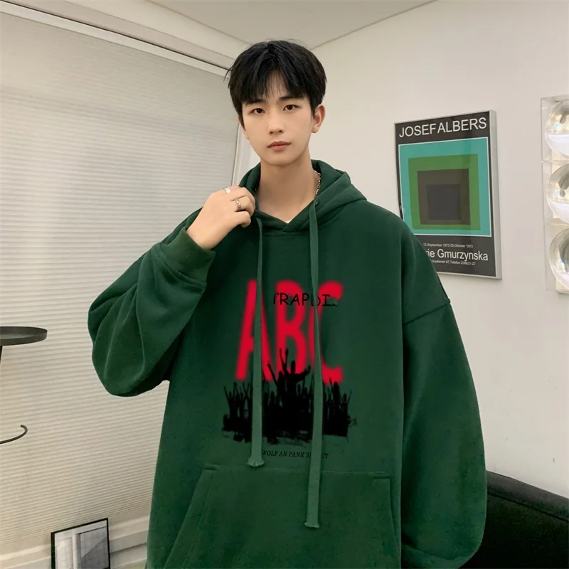Loose Men's Hoodie Spring Autumn Trendy Brand Letter Print American Sle Casual Loose Spor Top for Teenagers
Loose Men's Hoodie Spring Autumn Trendy Brand Letter Print American Sle Casual Loose Spor Top for Teenagers
